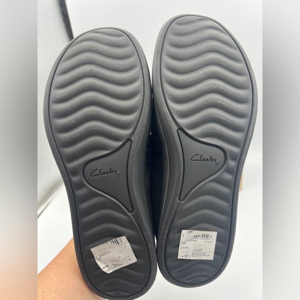 Clarks CLOUD STEPPERS Breeze Bali Women’s Size 7W EU 37.5 Black. Comfort Shoe - Picture 8 of 15
